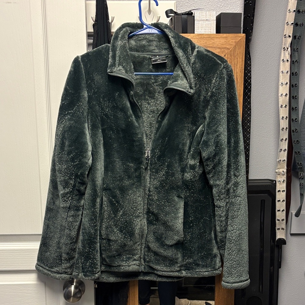 Women's Green Fleece Jacket